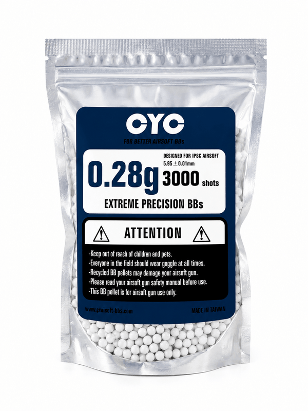 Еърсофт топчета CYC 0.28g Precision BBs 3000 броя