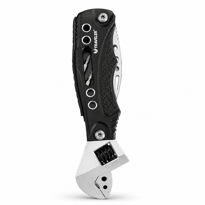 Мултифункционален инструмент с регулируем ключ, нож и отвертки